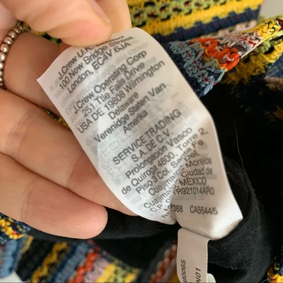 Madewell Texture and Thread Boho Colorful Striped Top - Picture 9 of 10